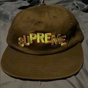 Supreme Arc 6 panel stepped black hat New